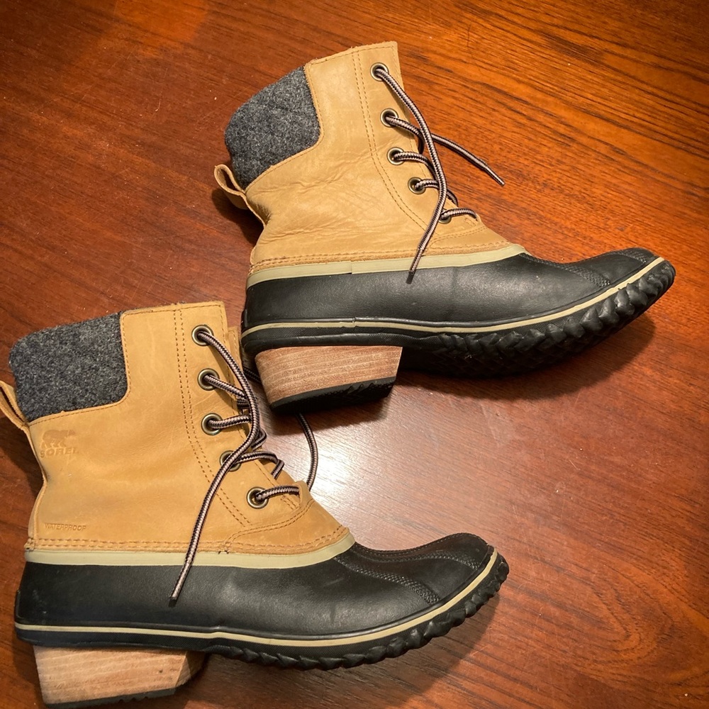 SOREL Slimpack II lace duck boot in Elk leather. Waterproof, Women’s 11 -GREAT!